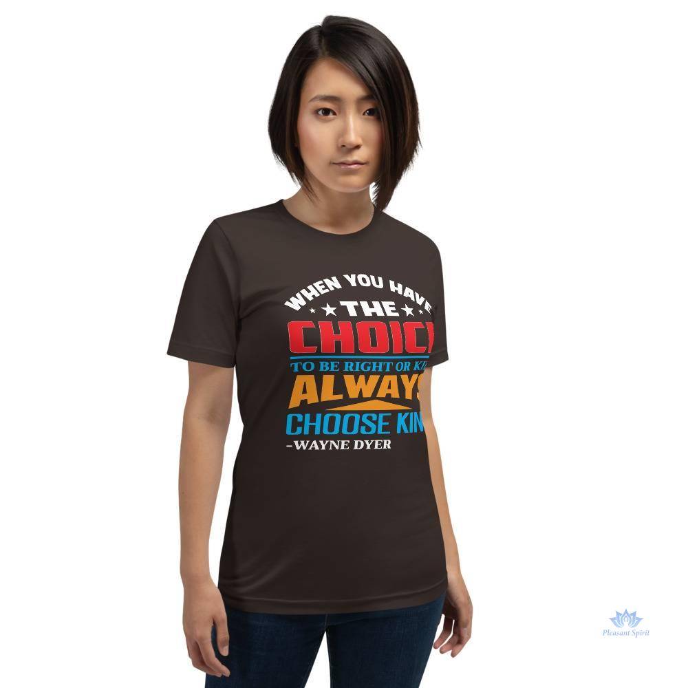 Always Choose Kind Short-Sleeve Unisex T-Shirt Apparel