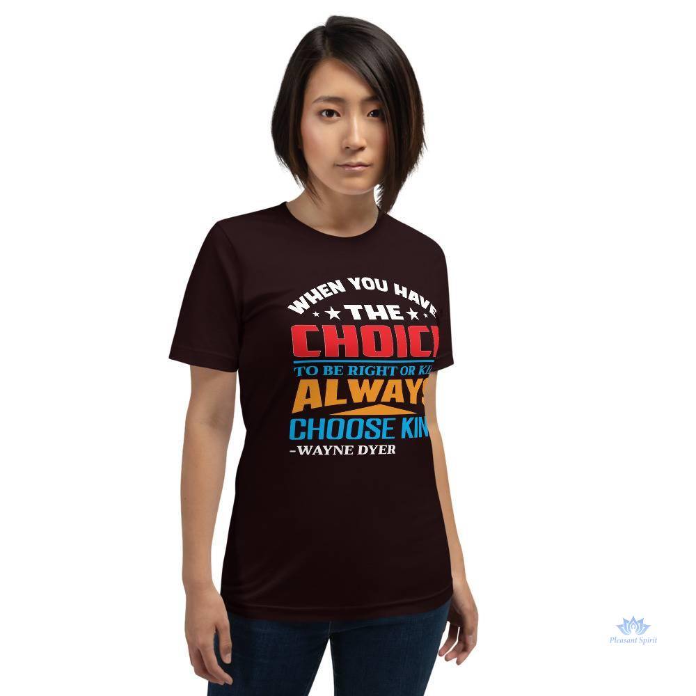 Always Choose Kind Short-Sleeve Unisex T-Shirt Apparel